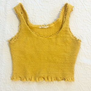 Anthropologie Smocked Tank